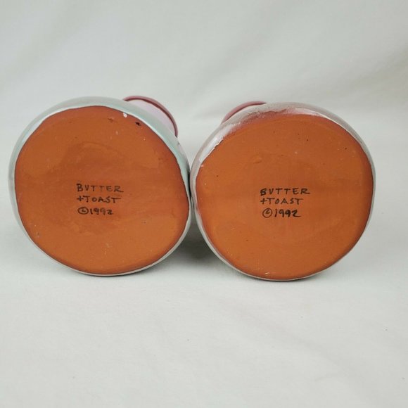 2 Butter and Toast Pottery Vintage Candlesticks Ho - Picture 7 of 11